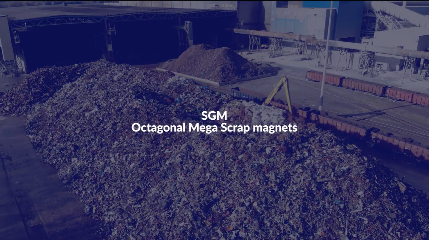 Levage de ferrailles - SGM magnetics